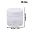 Банка для снятия макияжа 200-350 мл с пинцетом, круглая прозрачная емкость, пустая бутылка, широкое горлышко, откидная крышка, хранение, лосьон