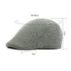 Осенне-зимняя мужская шляпа для людей среднего и пожилого возраста, ретро-шляпа в британском стиле, маленькая хлопковая шляпа с узором «гусиная лапка»