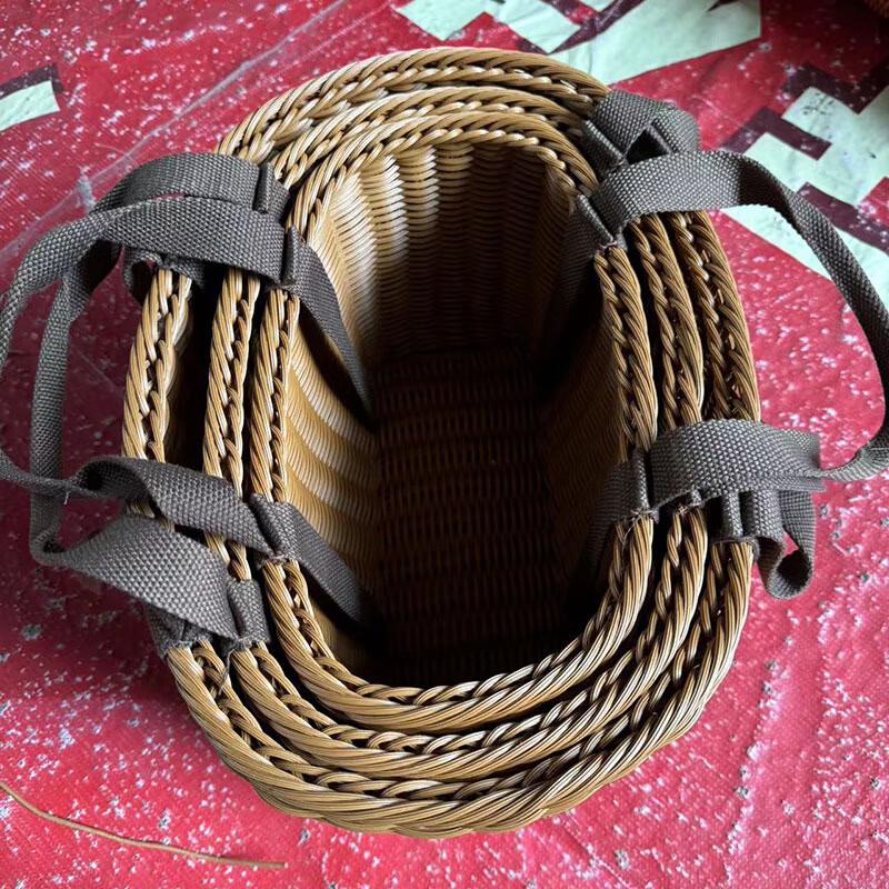 Корзина для хранения из тканого ремешка