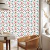 Christmas wallpaper white and coral, light gray background 50x1000
