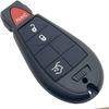 Replacement Key Fob Cover Shell Case Fits for Jeep Grand Cherokee 2008-2013 for Jeep Commander 2008 2009 2010 (4 Buttons)