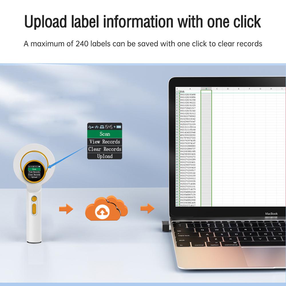 Сканер микрочипов для животных, считыватель идентификаторов RFID-бирок для животных, портативный считыватель BT+USB+2.4G Connect