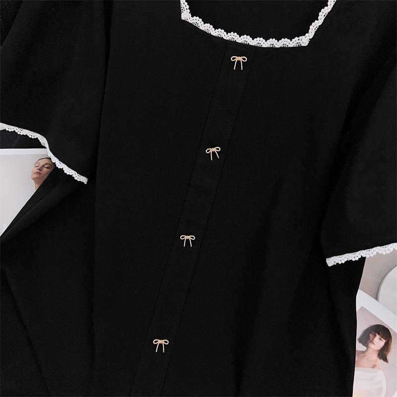 Женская футболка большого размера, стройнящая, свободная, средней длины, с коротким рукавом