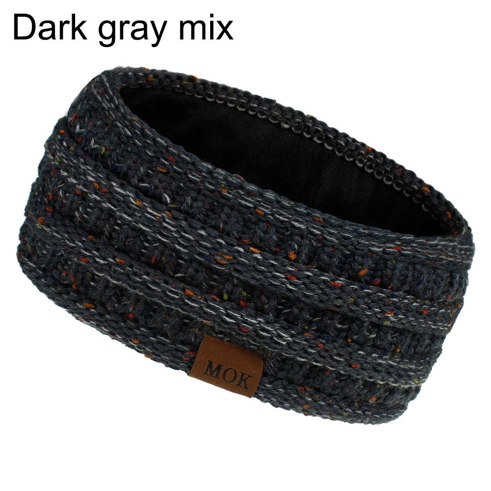 Аксессуары для волос Толстые пушистые повязки-грелки на уши для женщин Повязка на голову Вязаная резинка для волос С флисовой подкладкой