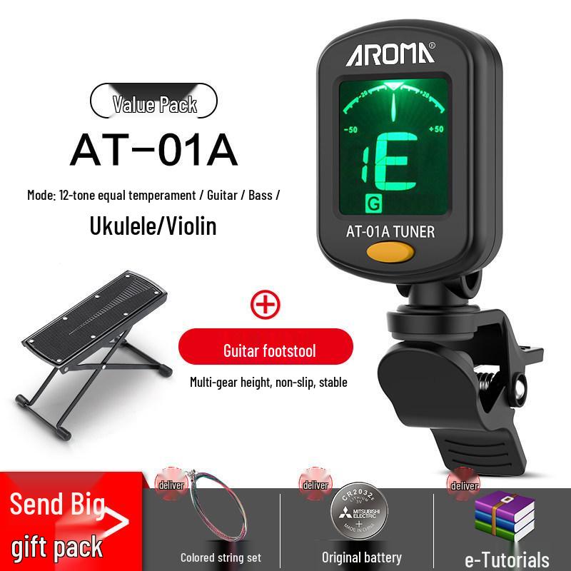 Универсальный электронный тюнер Anoma для гитары, укулеле и скрипки