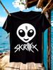 Графическая футболка Skrillex Графическая футболка - Черная с Белым...