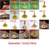 Gold Mini Censer Holder Zinc Zinc Alloy Aromatherapy Burner Creative Metal Incense Burner  Middle East