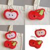 Подвеска в форме яблока из плюшевых материалов, удобная и портативная, прекрасный дизайн для женских рюкзаков, украшение