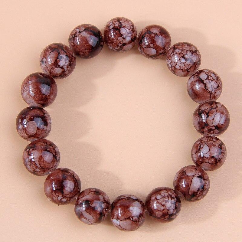 Bohemia Charm Beaded Bracelet For Men Women Statement Handmade Yoga Beads Elastic Bracelets Bangle Female Boho Party Jewelry