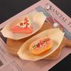 Disposable Food Sushi Pine Wood Bowl Catering Cake Tool Serving Tray