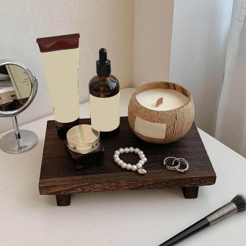 Rectangle Jewelry Storage Tray Large Capacity Key Rack Aromatherapy Perfume Tray Entrance
