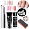 9шт/набор набора инструментов для быстрого наращивания геля для наращивания ногтей, набор кристаллических гелей, маникюрные инструменты