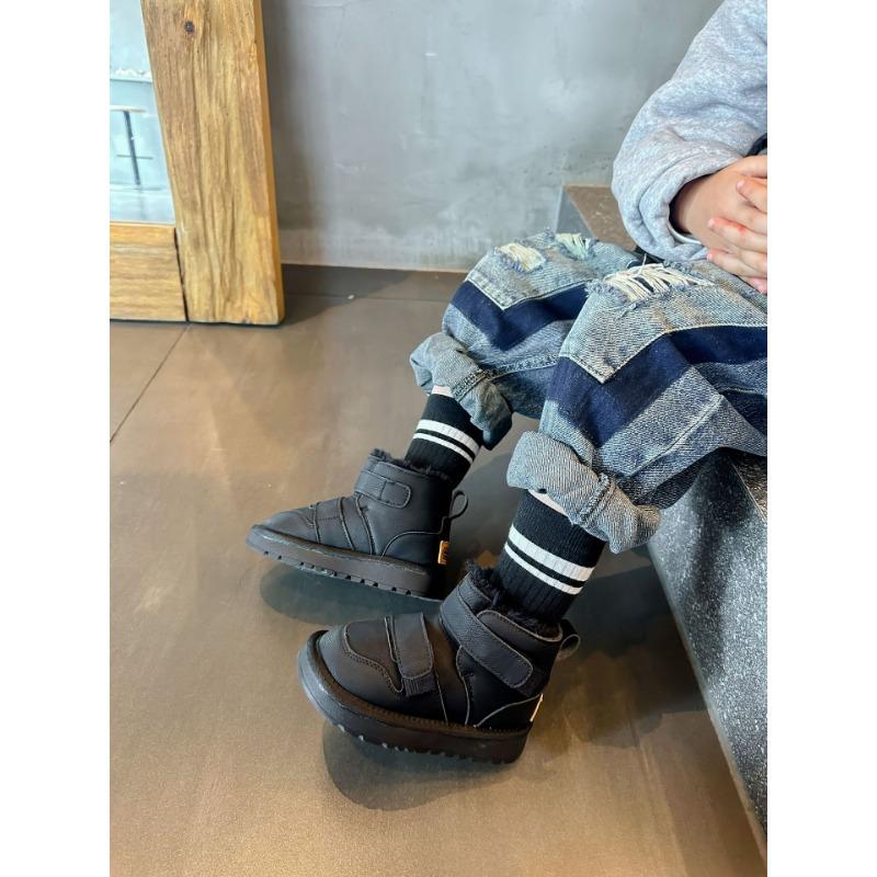 Korean Retro Children's Shoes Snow Boots Winter New Cotton Shoes Children's Piled Thickened Cotton Boots