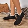 Fashion Women's Casual Warm Cotton Shoes 2024 Winter New Flat Bottomed Round Toe Sleeve Women High Top Cotton Boots Large Size Sneakers
