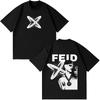 Футболка с принтом рэпера Feid Ferxxo Tour 2026, унисекс, женская, винтажная, летняя, с коротким рукавом, повседневная, хлопковая, хип-хоп
