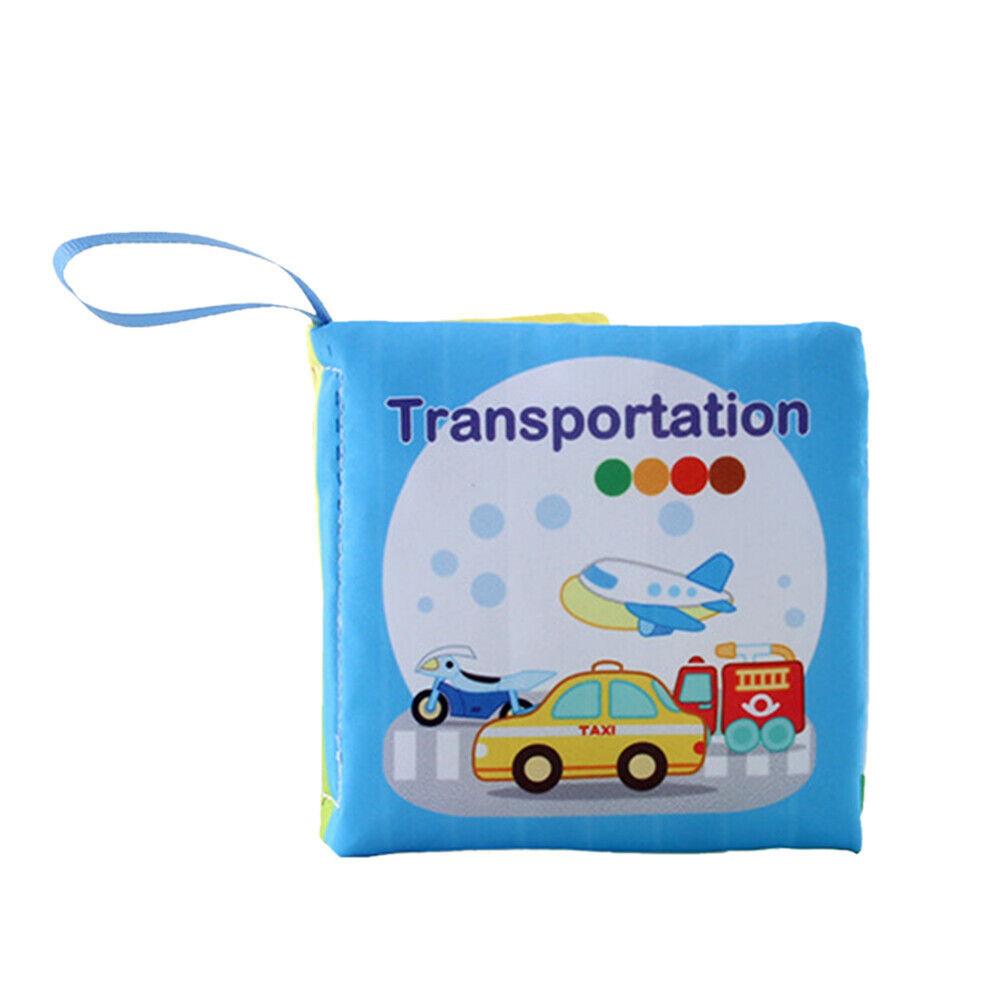 Soft Cloth Book For Early Education Of English Animals And Transportation