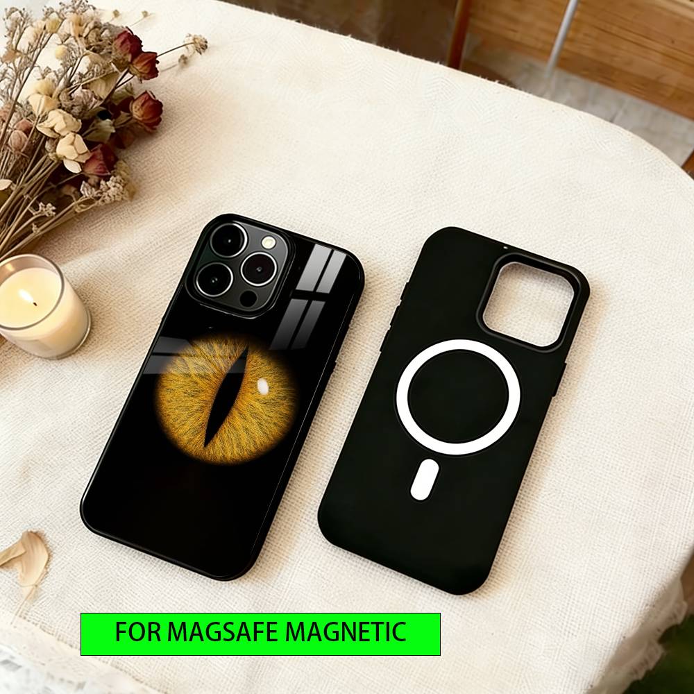 Evil Eye Phone Case For iPhone17,16,15,14,13,12,11 Plus,Pro Magnetic For Magsafe Wireless Charging