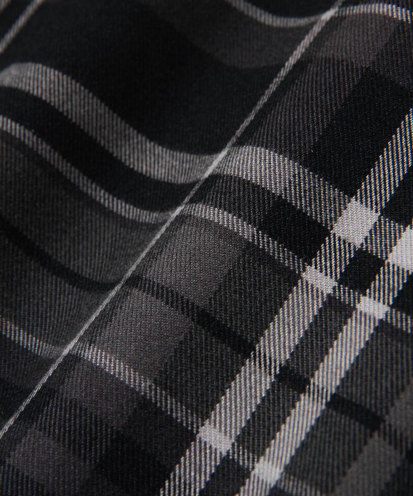DIAMOND LAYLA Camp Check Double Pocket Shirt Jacket S130 - Black