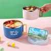 1300ML Leakproof Instant Noodle Bowl Large Capacity Udon Soup Bowl Lunch Box  For Students, Office