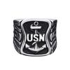 Anchor Jewelry Engraved Letter Jewelry Ring