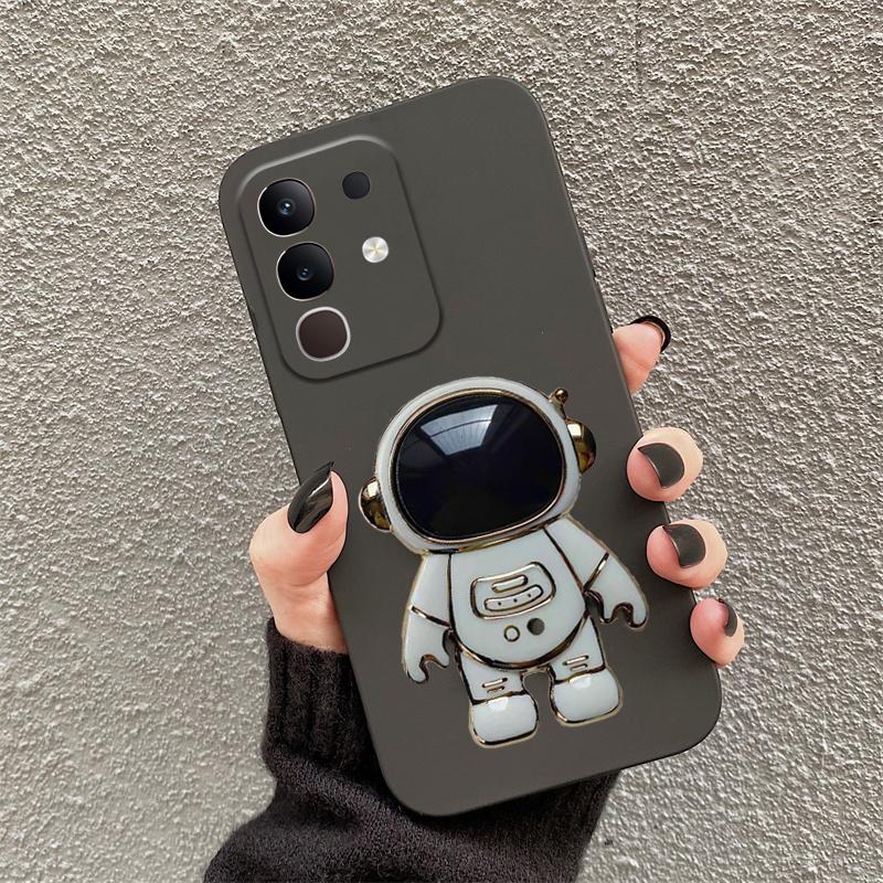 For Vivo iqoo Z10X Case Fashionable Cartoon Astronaut Stand dustproof Smooth For Vivo iqoo Z10X Back Cover