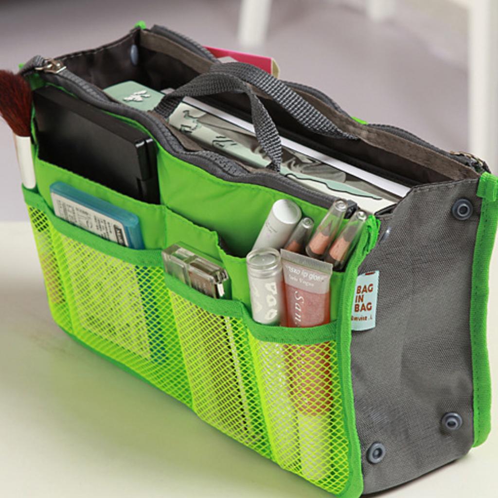 Portable Purse Organizer Insert for Handbags Bag Inside Tote Pocketbook Women Multifunctional Makeup Cosmetic Travel Bags