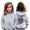 Детская толстовка с капюшоном для мальчиков и девочек, модная принтованная толстовка с длинными рукавами и карманом