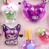 Светящиеся милые 3D рельефные наклейки Sanrio Кавайные для девочек Куроми Циннаморолл Моя Мелоди Хрустальные наклейки Наборы наклеек для детского декора
