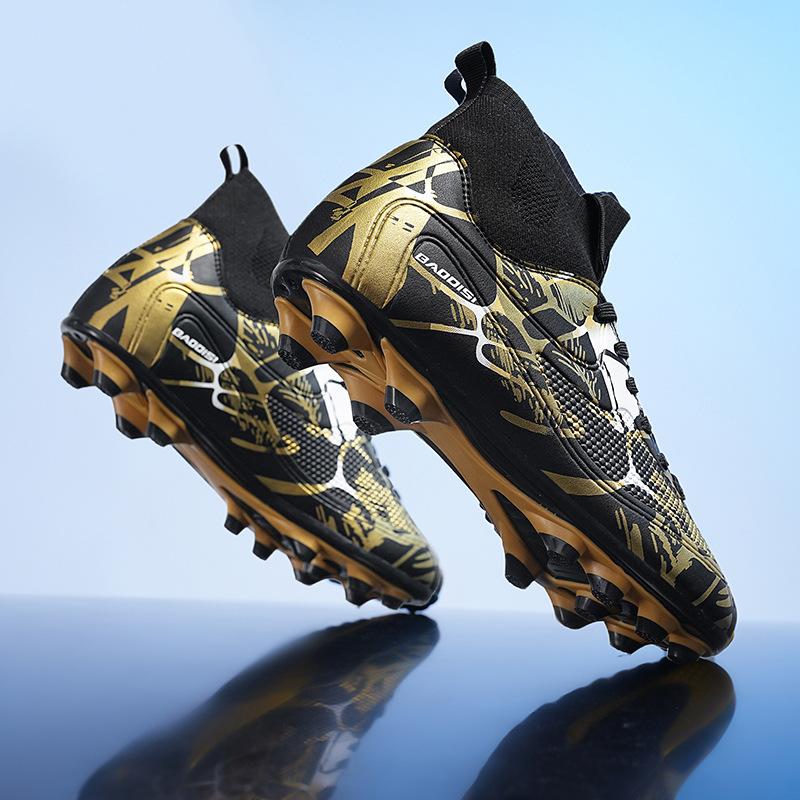 Футбольные бутсы большого размера с высоким верхом и шипами для учеников средней школы, профессиональная тренировочная обувь для взрослых, игровая обувь 2025