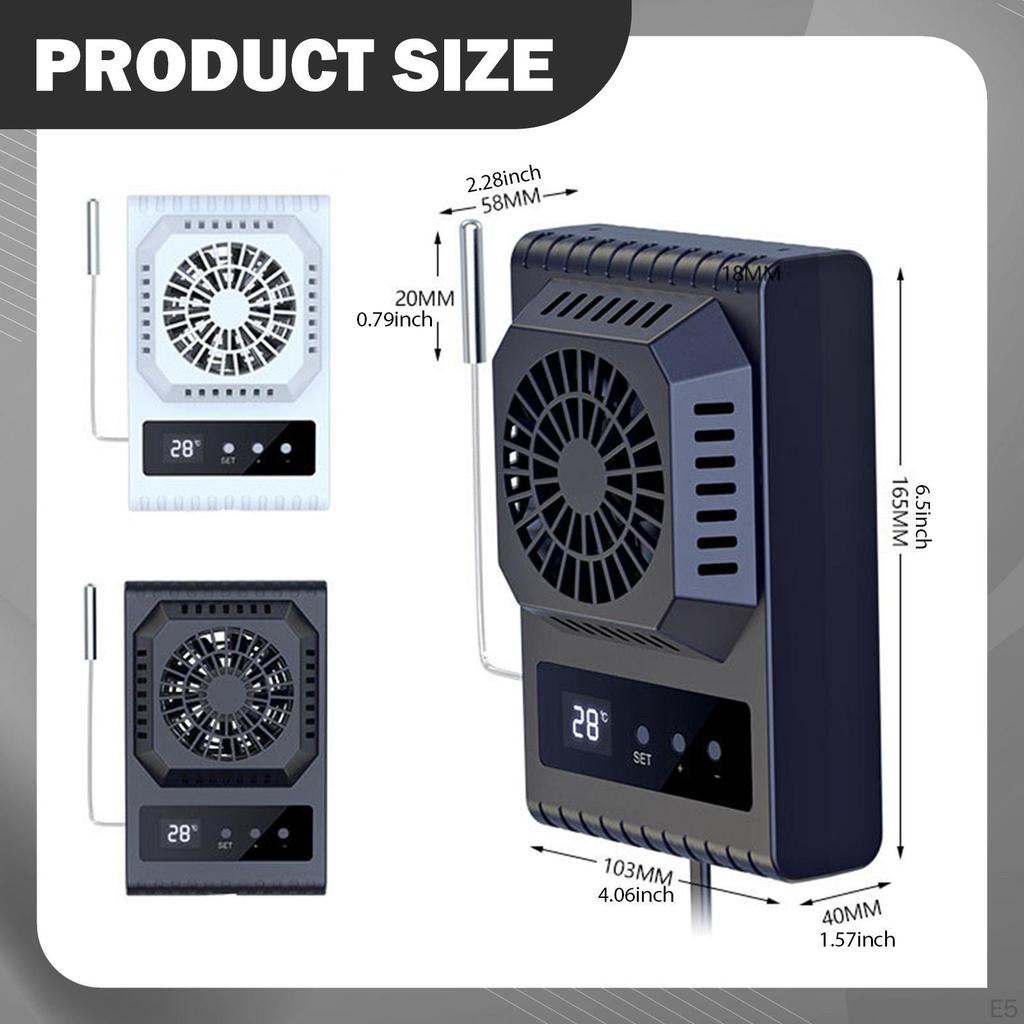 Вентилятор для рептилий Термометр для террариума попугаев Бородатая агама Черный