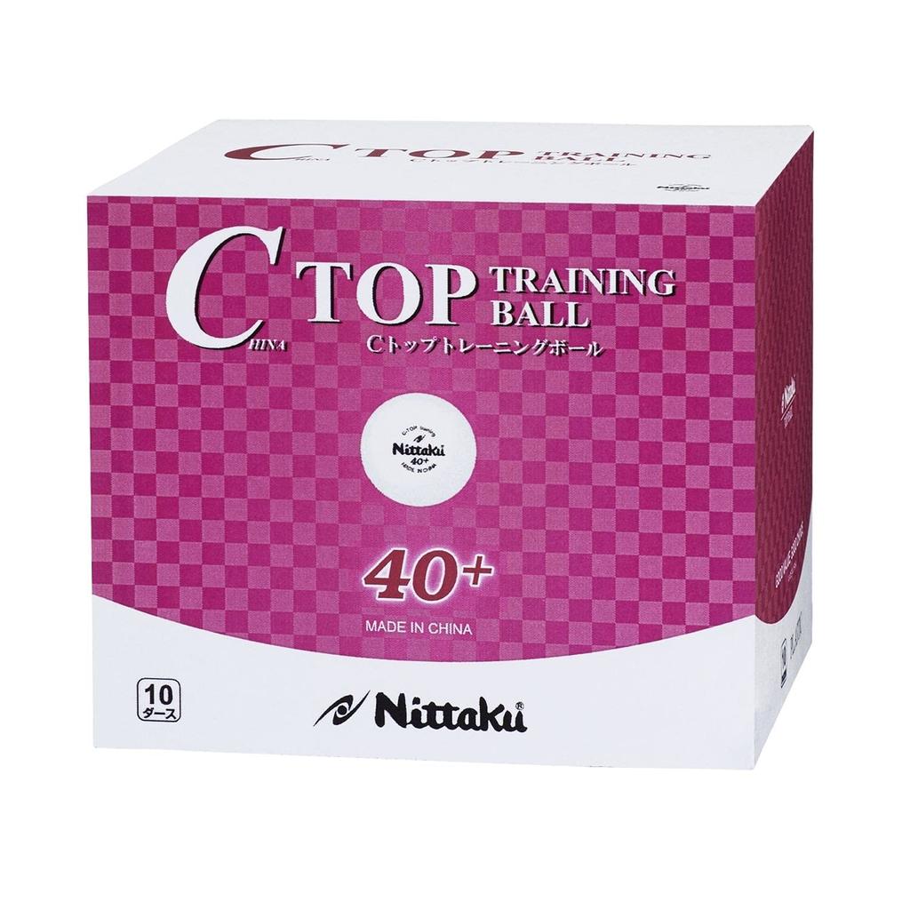 Nittaku Table Tennis Training 10 Dozen Balls, C-Top Balls, (120 Balls), NB-1466