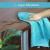 HOMEXCEL microfiber cloths 50 sheets commercial towels thin wipes cleaning dishcloths kitchen etc. approximately (multicolor)