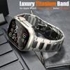 Роскошный титановый браслет для Apple Watch 10 46 мм Ultra 2/1 49 мм металлический мужской ремешок для iWatch Series 9 8 7 6 5 se 42 мм 44 мм 45 мм Correa