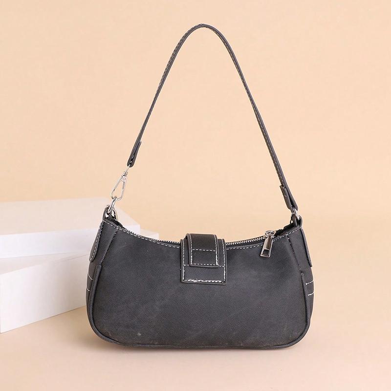 Small Design Trend Jeans Underarm Bag Women's New Cross-Shoulder Bag Shoulder Canvas Fashion Chain Bag
