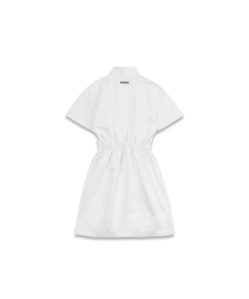 Mackie Windy Half Zip-Up Dress White