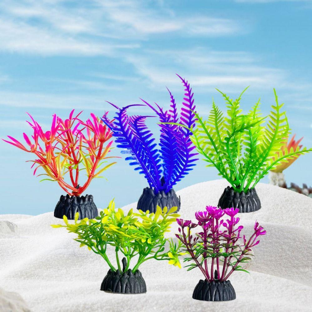Mini Water Weeds Ornament Simulation Artificial Seaweed Fake Water Plants Aquarium