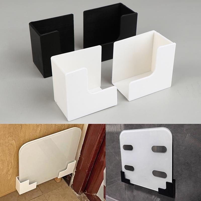 Настенная полка для хранения без сверления, органайзер для весов с сильным клеем, прочный пластик для спортзала и дома