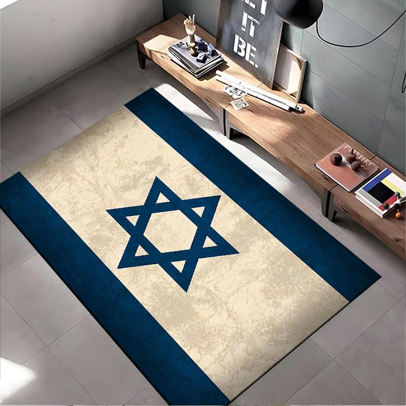 Star of David Pattern Rug Non-slip rug suitable for living room and bedroom sofas.