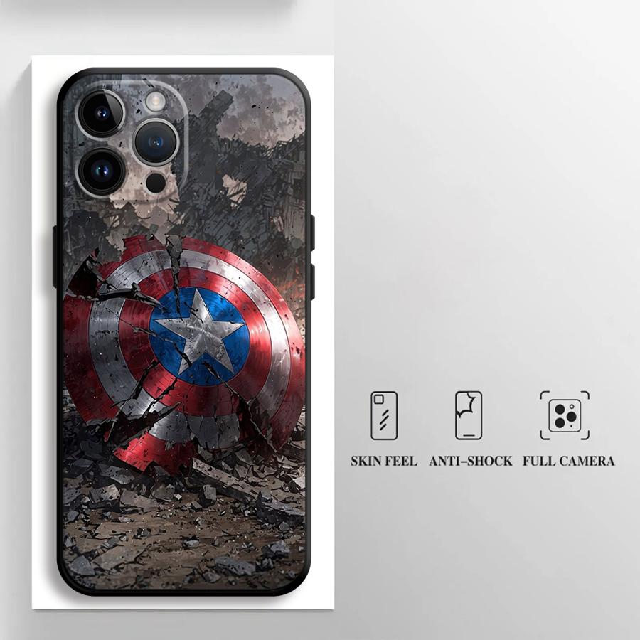 Мягкий чехол для Google Pixel 6a 9 Pro XL 6 Pro 7 Pro 8 Pro 8a 9a 7a Marvel Капитан Америка