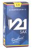 Vandoren Alto Saxophone Reed V21 Hardness: 3-1/2 (10 Pieces)