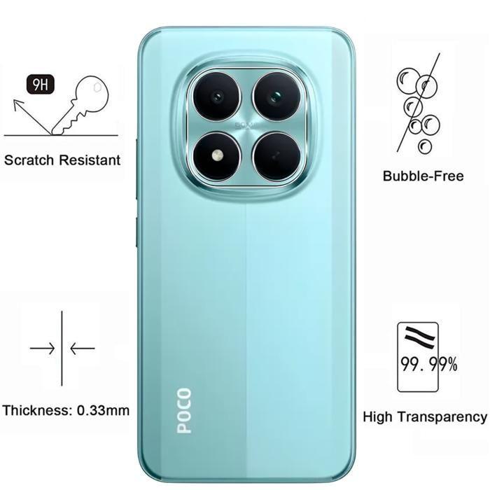 Protection Caméra pour Xiaomi Poco M8 PRO 5G [Lot de 2] Verre Trempé Appareil Photo Arrière Film Protection Phonillico®