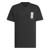 Casual Round Neck Short Sleeve T-Shirt Unisex Tops Black JI9081