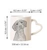 Basset Fauve de Bretagne, Fawn Brittany Basset - cup with a dog, adorable cup with a heart-shaped handle, universal gift from the Art-Dog brand