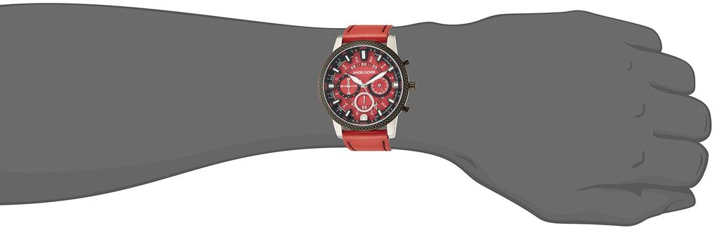 Watch Angel Clover Ridge Red Dial Stainless Steel Quartz 44MM Regular Warranty [Angel Clover] RD44BRE-RE Men's