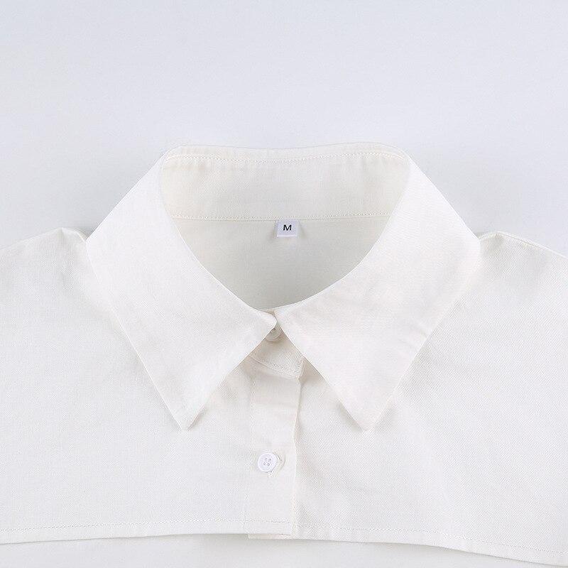 Женская кофта-накидка 2023 года с лацканами, свободная блузка с неровным подолом, укороченный топ, воротник, на пуговицах, с длинным рукавом, рубашка-туника, защитные от солнца топы