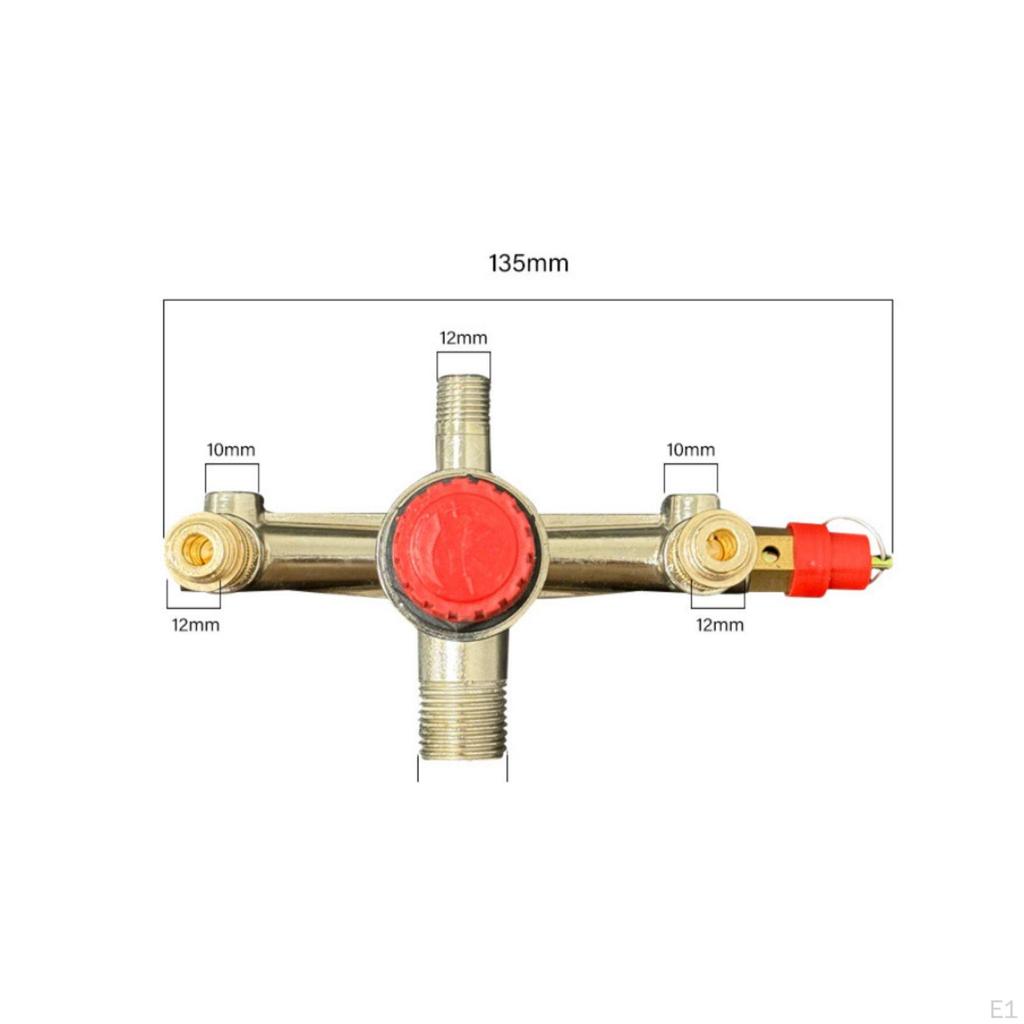 Single Port Pressure Switch Bracket 90125 PSI Air Assembly with Ball Shutoff