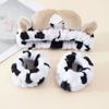 3pcs Dimensional Cow Headband Super Cute Cowhorn Headband Makeup Headband Womens Plush Hair Accessories Pattern Position Random