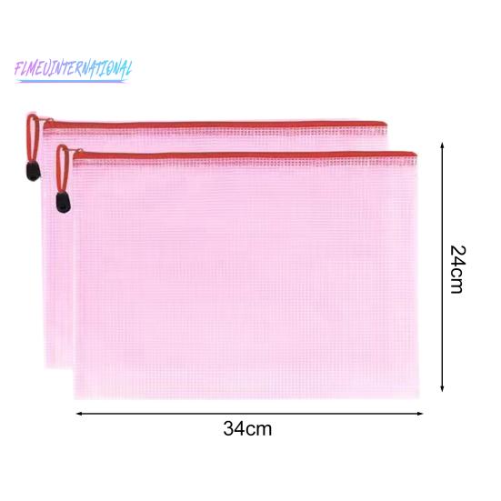 2 шт. прозрачные водонепроницаемые пакеты для файлов A4 A5-держатель для файлов, сетчатые карманы, яркие цветные пластиковые пакеты для хранения с веревочной ручкой