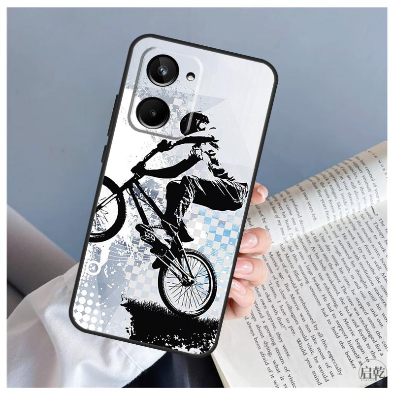 BMX Bike Extreme Sport For Realme C53 C55 C75 C71 C61 C33 C63 C51 C65 C67 11 12 13 14 Pro Plus GT6 GT7 15 Pro Case