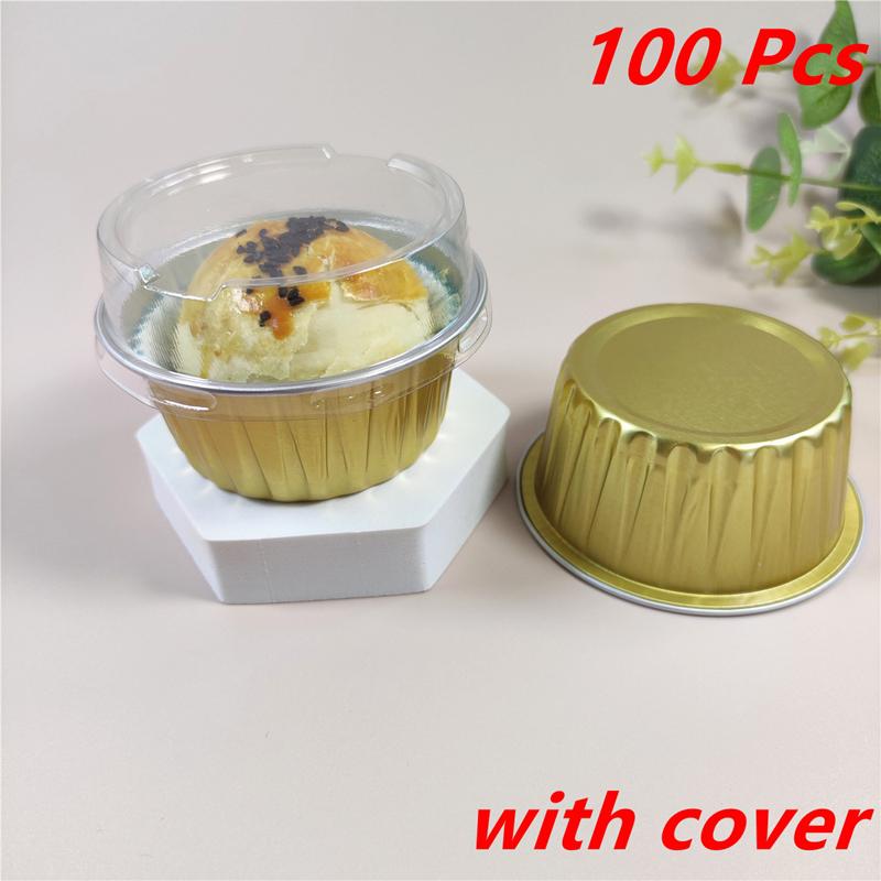 Форма для торта из фольги Легкая формованная одноразовая форма для выпечки Жаростойкая алюминиевая фольга Жестяная чашка Для кухонных принадлежностей